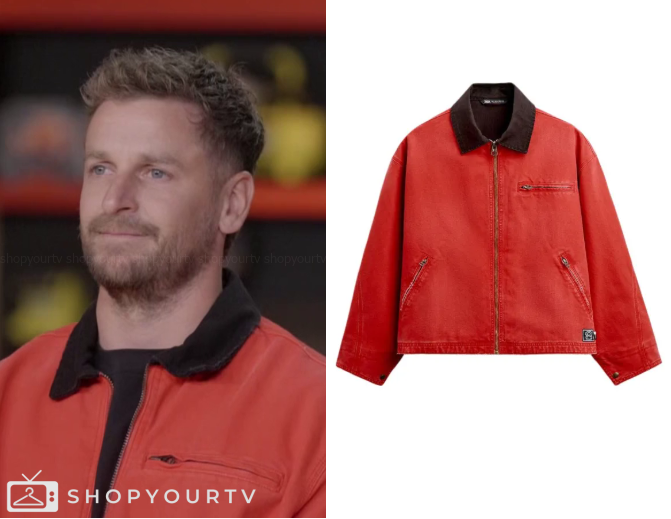 The Block AU: Season 21 Episode 17 Red Collared Jacket | Shop Your TV