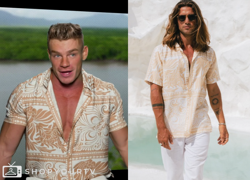 Aussie Shore: Season 2 Episode 2 Callum's Short Sleeve Shirt | Shop Your TV