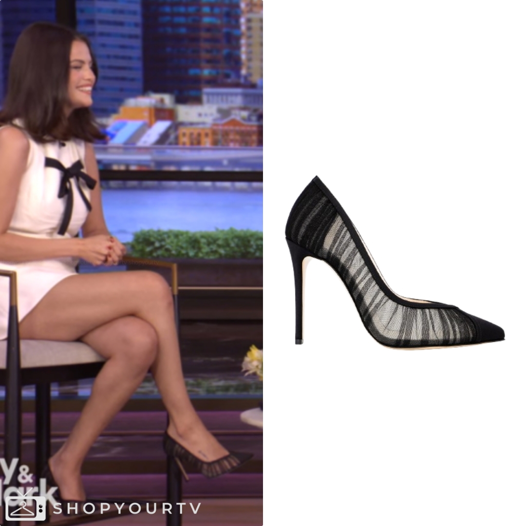 Live with Kelly and Mark: September 2025 Selena’s Black Tulle Pumps ...