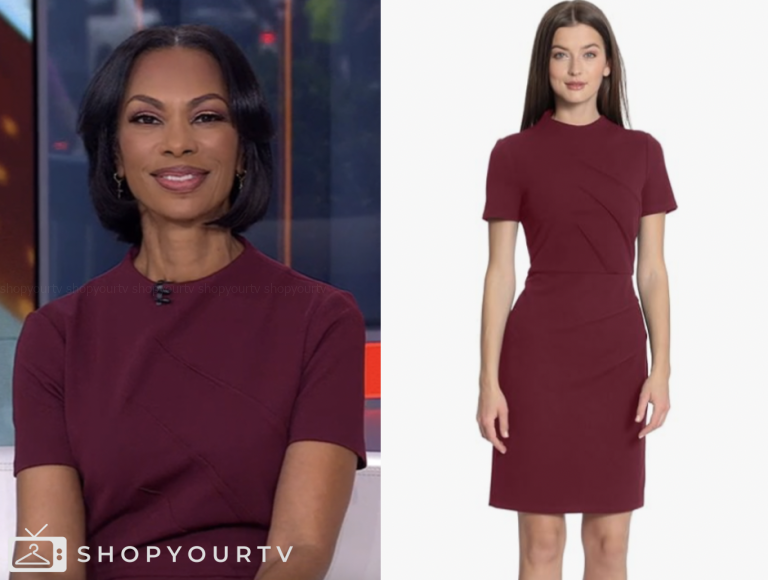 Outnumbered: October 2024 Harris Faulkner's Purple Sheath Dress | Shop ...