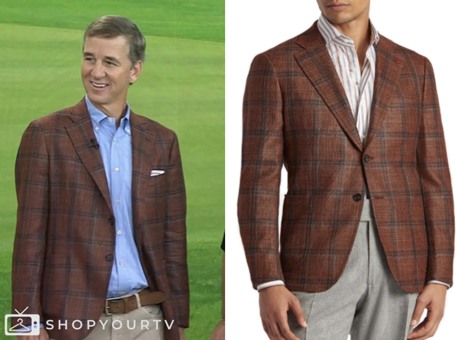 The Today Show: October 2025 Cooper Manning's Rust Plaid Sport Coat ...